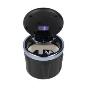 Zorr car ashtray with LED light in a car cup holder